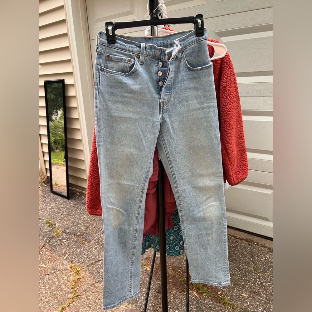 Levi's Blue Straight Leg Jeans Timeless Style